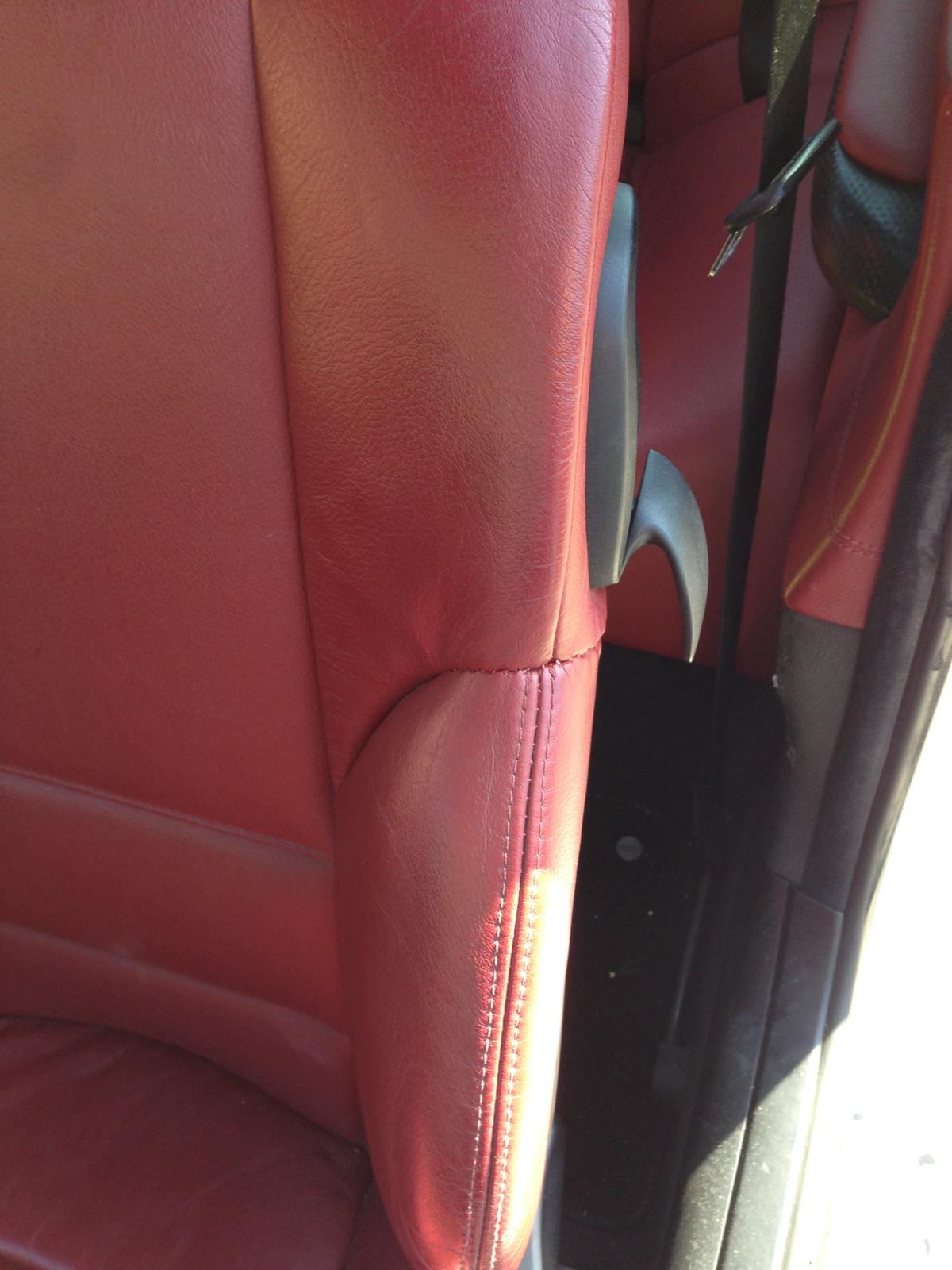 Red Bolster Repair Mobileleatherrepairs Stitching Repairs