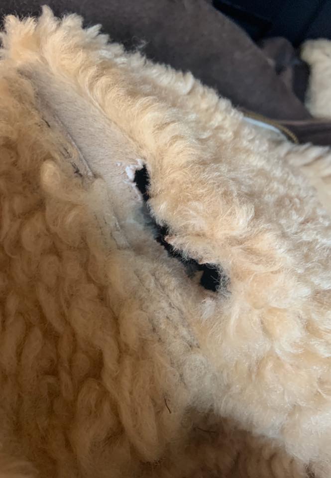 Sheep Skin Jacket Tear Repair Leather Repairs Leather Jacket Repairs