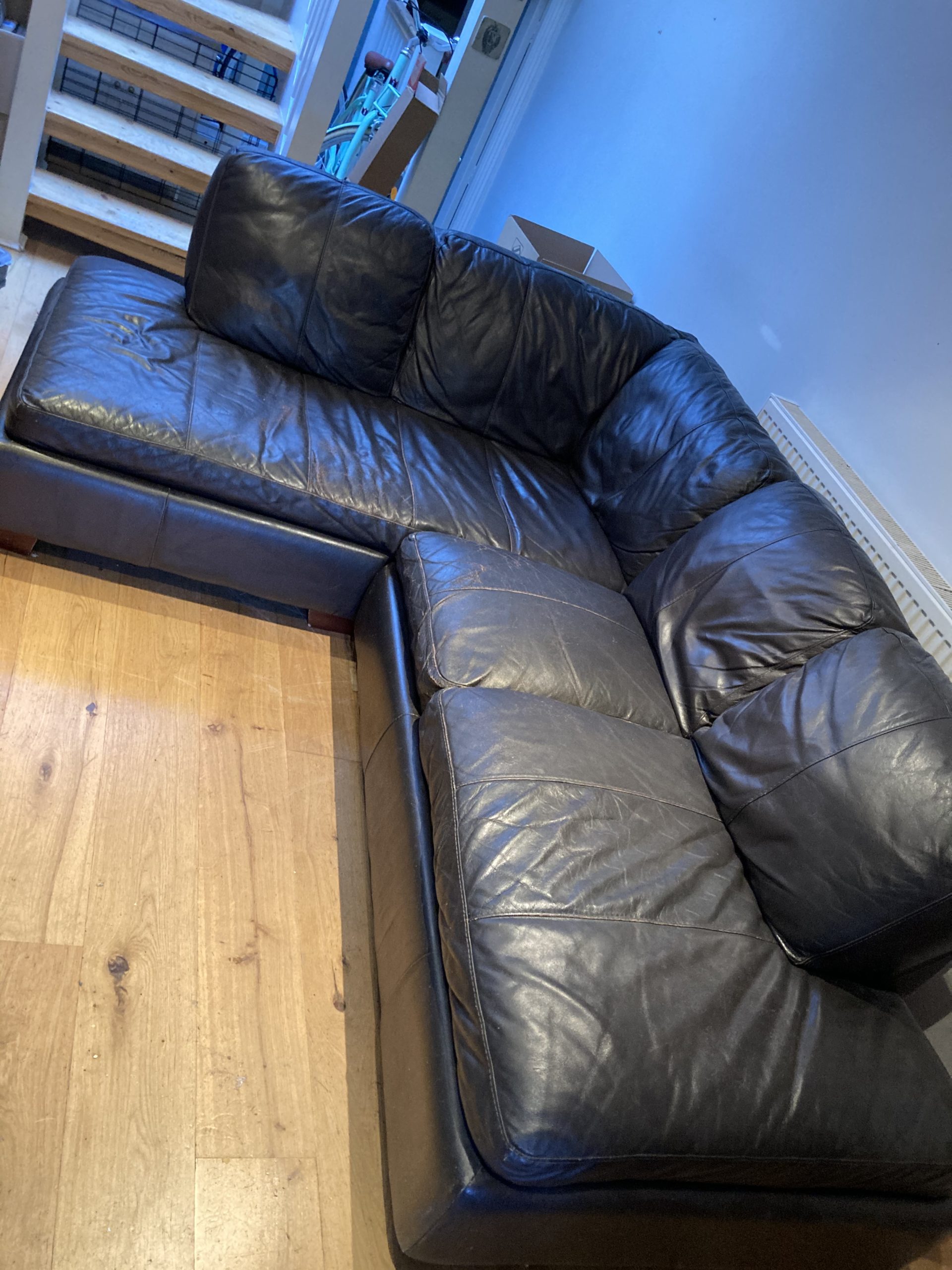 Brown Corner Sofa Colour Restoration
